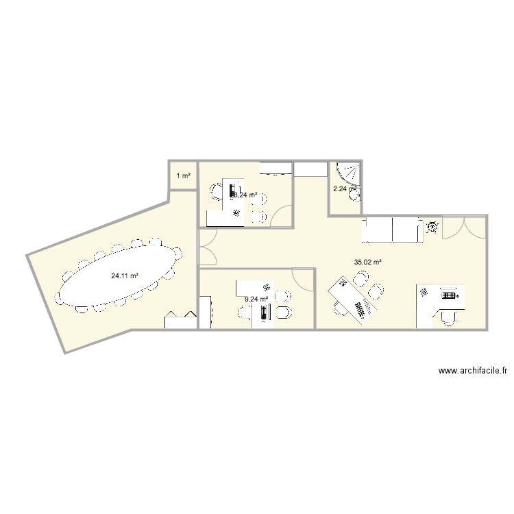 bureau montevrain. Plan de 0 pièce et 0 m2