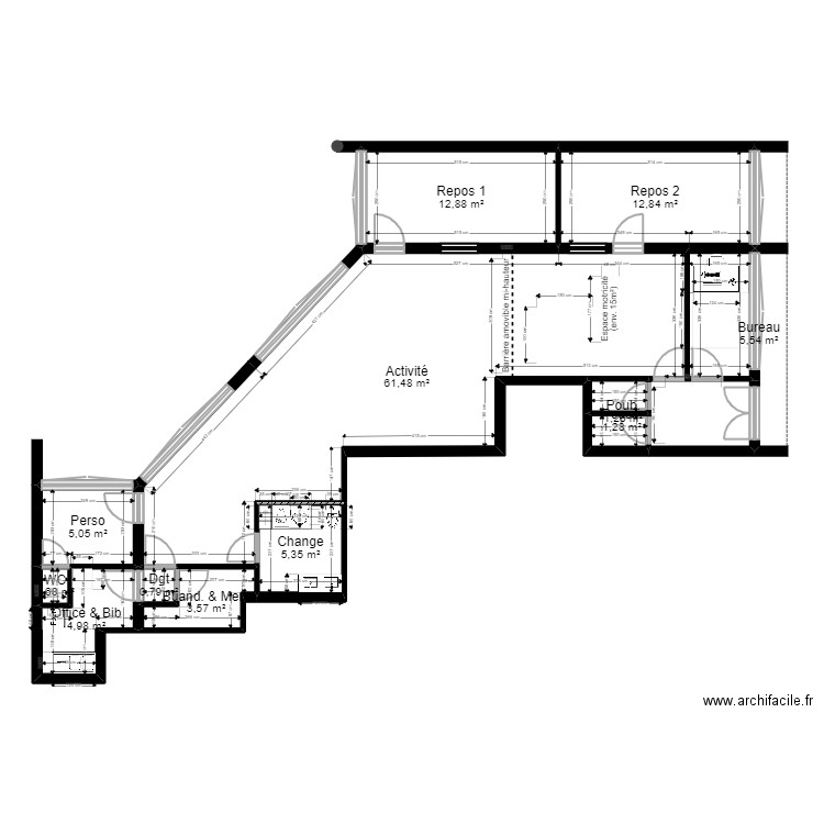 92 Nanterre 118 Salvador Projet JORDAN V ArL Urba 201022. Plan de 0 pièce et 0 m2