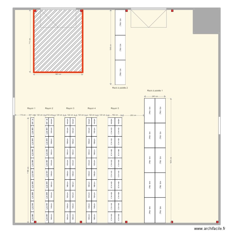 TECHNITHERM. Plan de 3 pièces et 547 m2