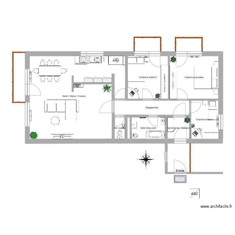 Longs-Prés 16 à SIERRE. Plan de 0 pièce et 0 m2