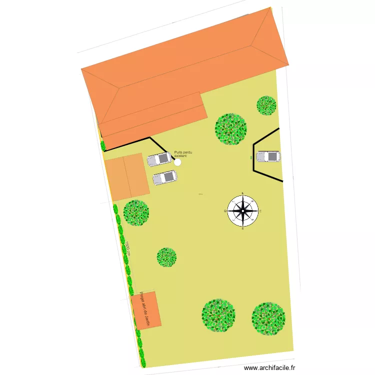 Implantation plan de masse bis. Plan de 