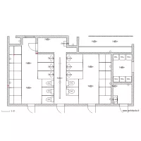 Sanitaire 200pl V2 gros oeuvre/charpente