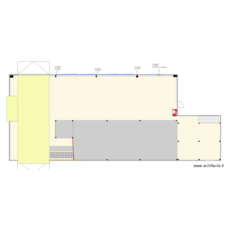 Zone expédition 1 vide. Plan de 0 pièce et 0 m2