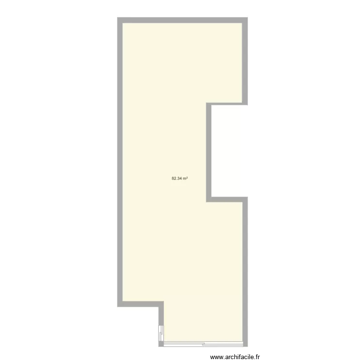 Appartement Avroy sans mur. Plan de 