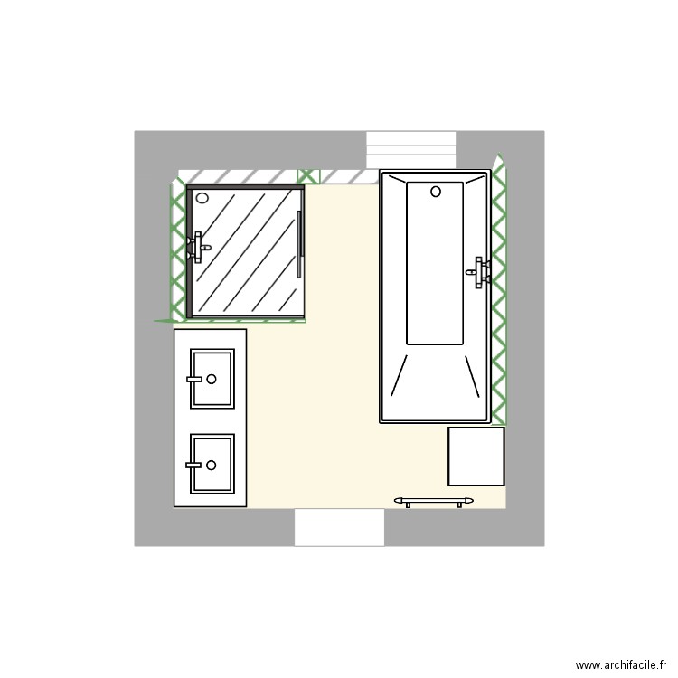 Salle de bain Le Port Marly 3. Plan de 0 pièce et 0 m2