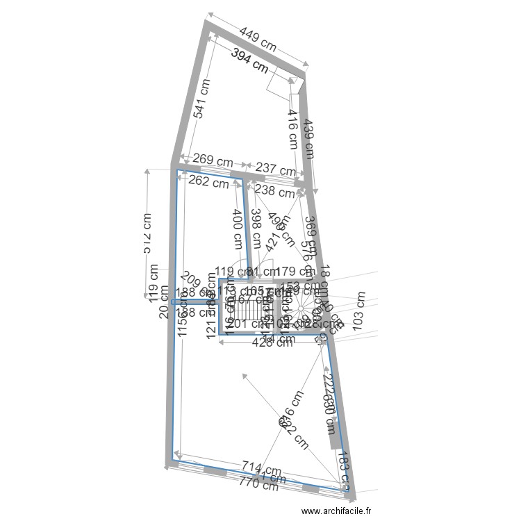 maison n1 tentative palier 6. Plan de 0 pièce et 0 m2