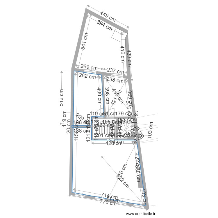 maison n1 tentative palier 6. Plan de 0 pièce et 0 m2