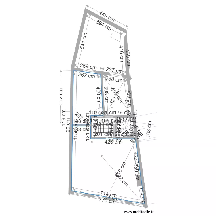maison n1 tentative palier 6. Plan de 