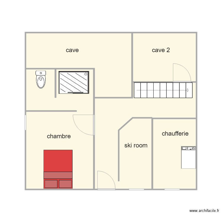 RDJ . Plan de 0 pièce et 0 m2