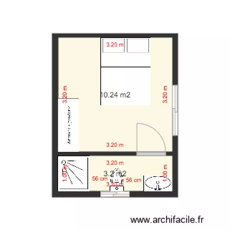 CHALET 1 CH 3. Plan de CHALET 1 CH 3. Plan de