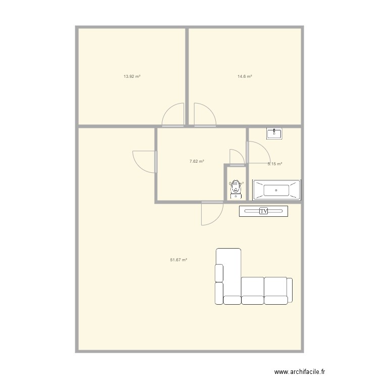 maison. Plan de 0 pièce et 0 m2