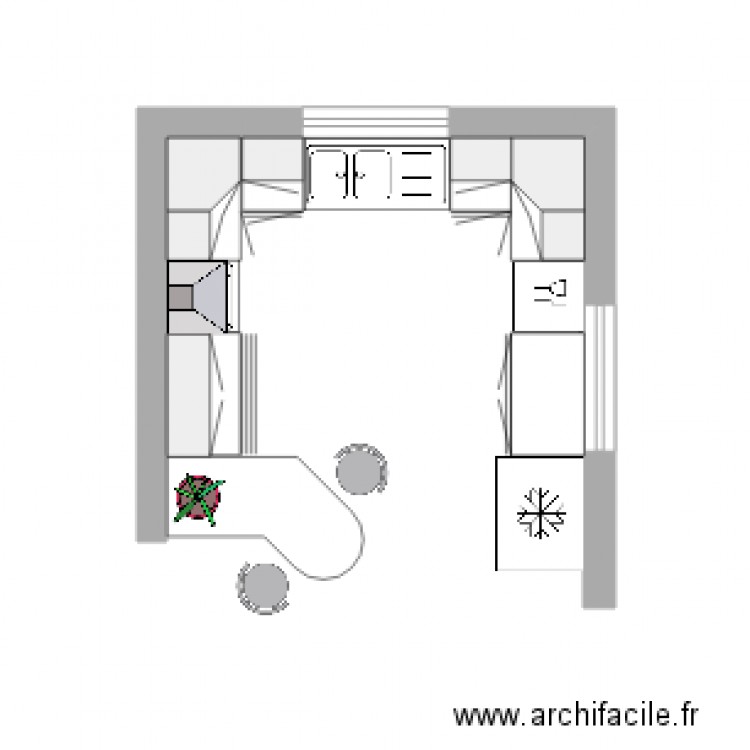 plan cuisine Roquebilliere. Plan de 0 pièce et 0 m2