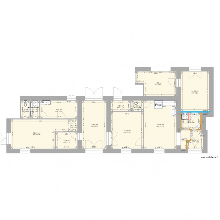 PLAN APPARTEMENT 2. Plan de 0 pièce et 0 m2