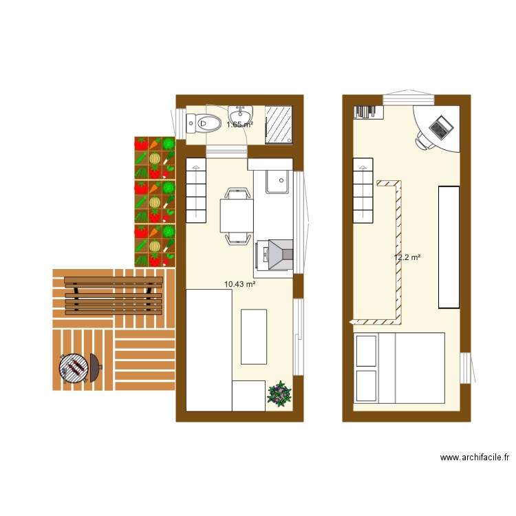 Tiny House 2. Plan de 0 pièce et 0 m2