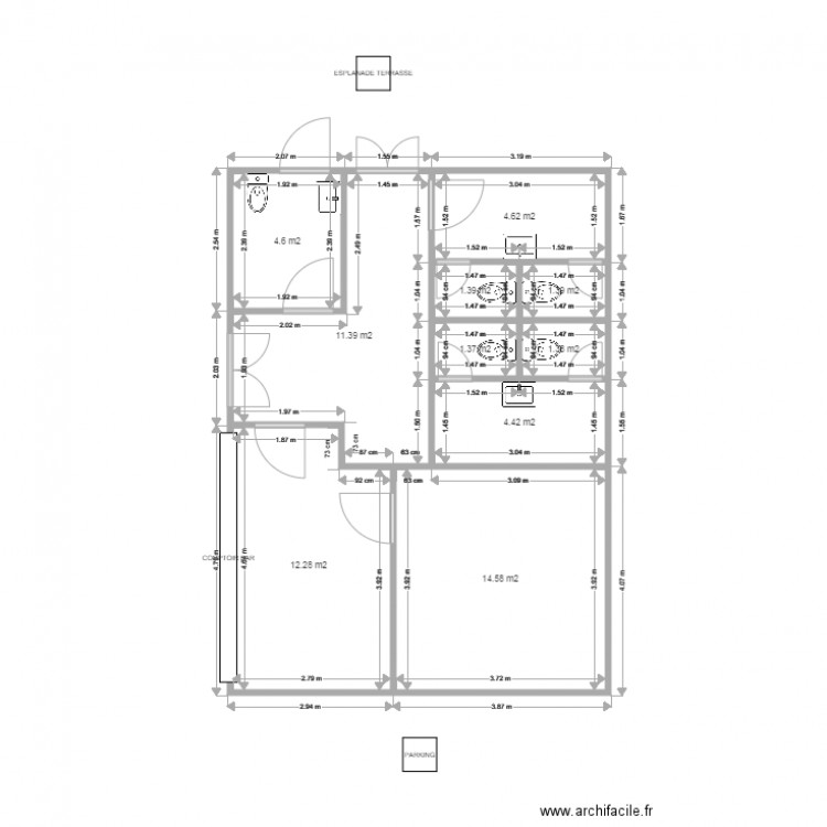 CMCAS PLAN SANITAIRES DAMPIERRE. Plan de 0 pièce et 0 m2