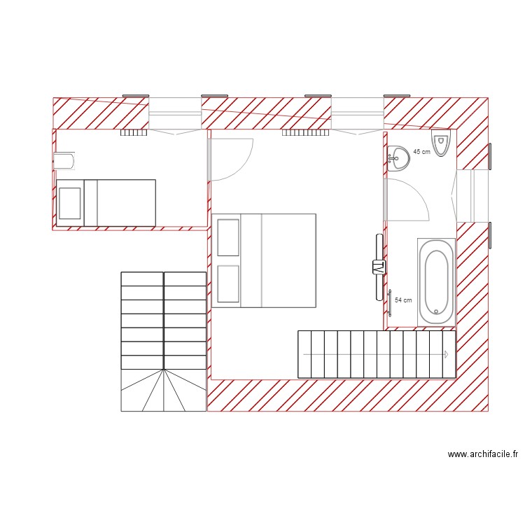 CH MEUBLE BAIGNOIRE. Plan de 0 pièce et 0 m2