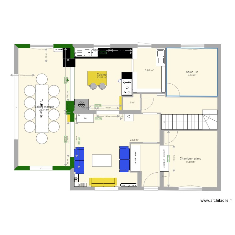 plan RDC délirec. Plan de 0 pièce et 0 m2
