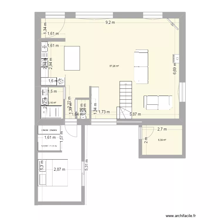 quiberon rdc futur 3 BIS.. Plan de 
