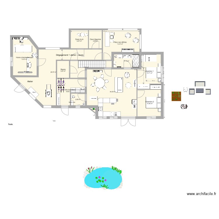  Sous sol modifie bis chricri. Plan de 0 pièce et 0 m2
