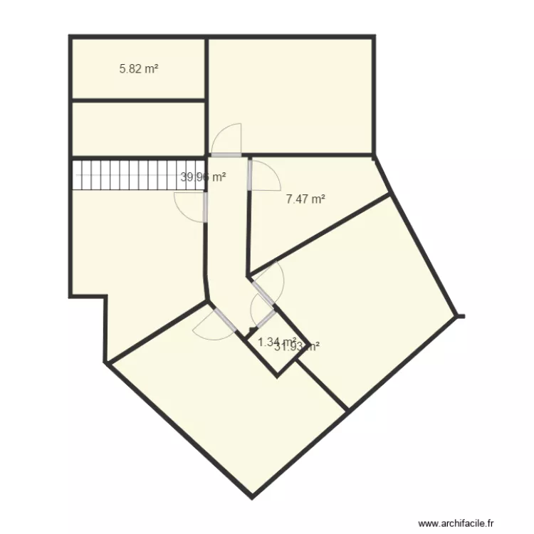 base &eacute;tage. Plan de 