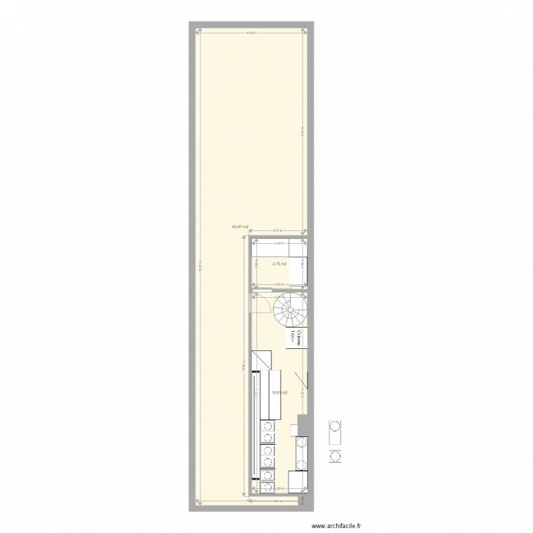 Anvers cuisine 2 v1. Plan de 0 pièce et 0 m2