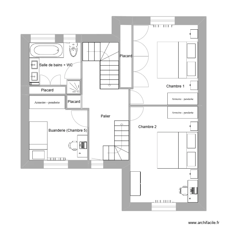 Mallek Etage 1. Plan de 