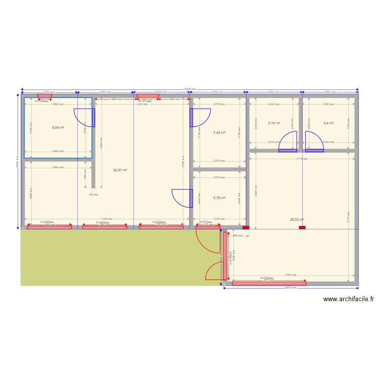 Ла-манш. Plan de 0 pièce et 0 m2