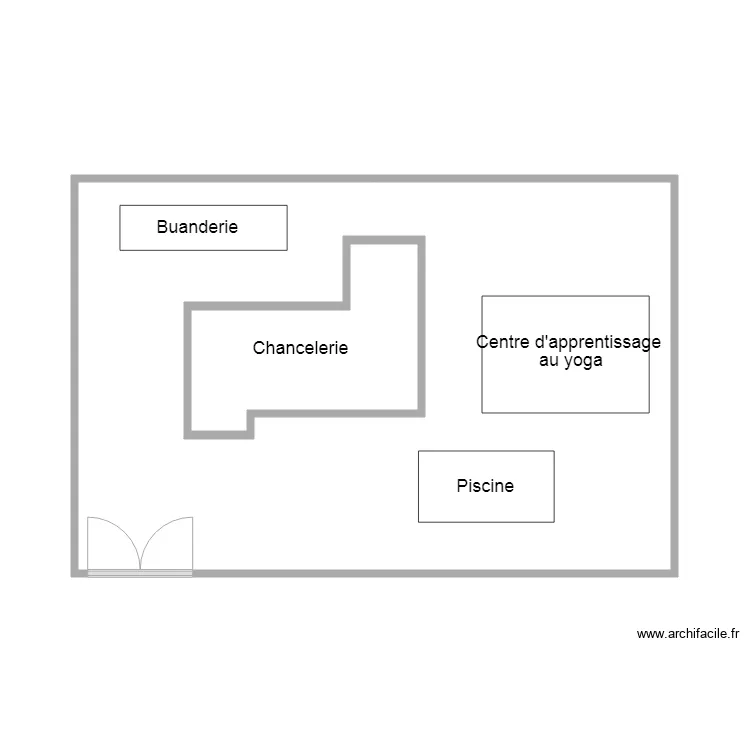 Ambassade inde avant. Plan de 