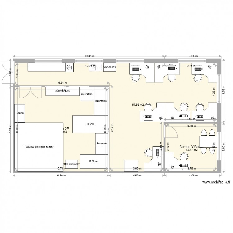 Bureau Reprographie V4. Plan de 0 pièce et 0 m2