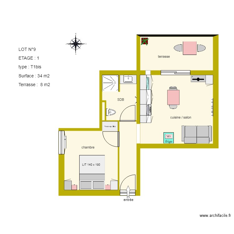 LOT 9. Plan de 0 pièce et 0 m2