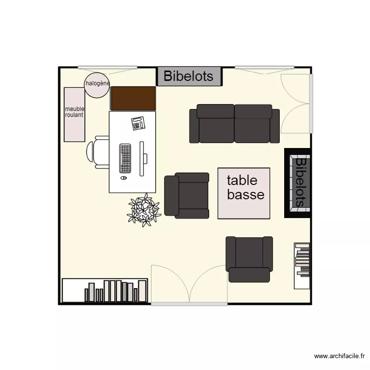 Bureau Vanessa Scherrer. Plan de 