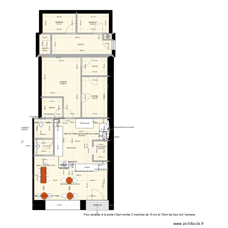 restaurant salle. Plan de 0 pièce et 0 m2