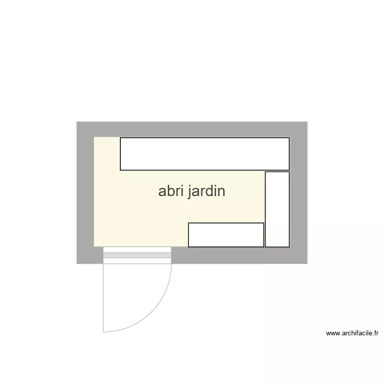 abri jardin. Plan de 