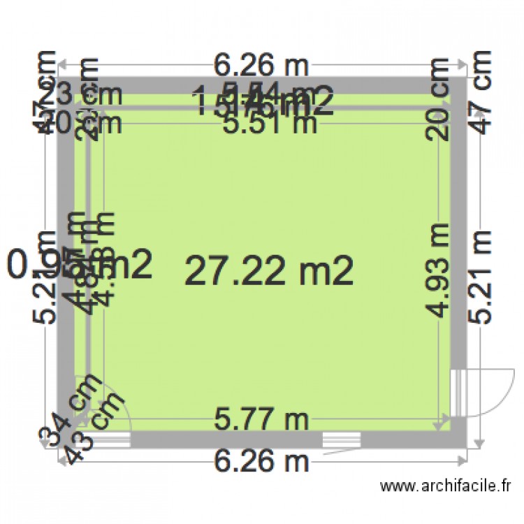 MAS chambre 13. Plan de 0 pièce et 0 m2