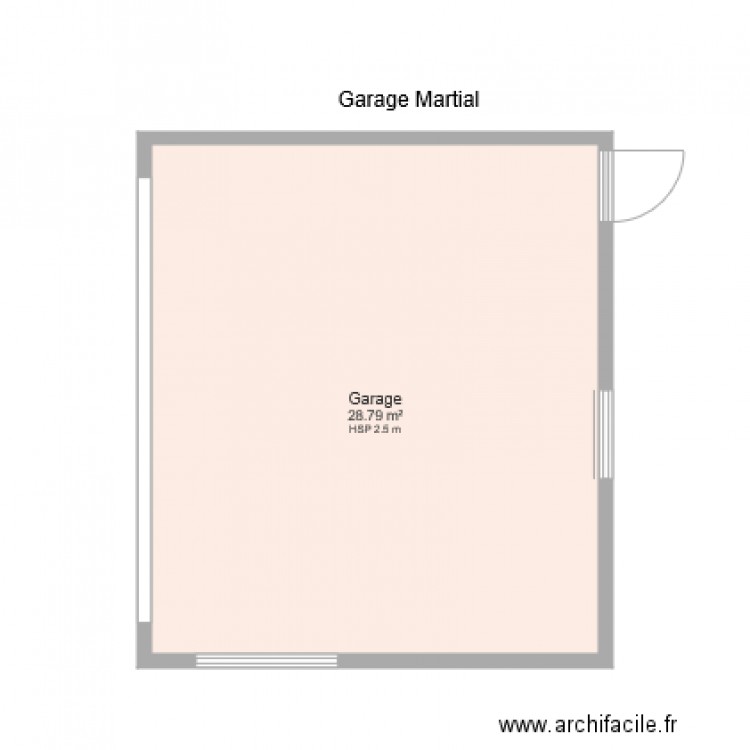 Garage marttial. Plan de 0 pièce et 0 m2