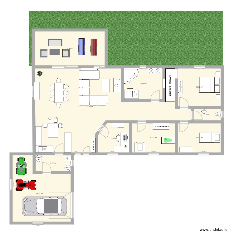 sandra. Plan de 0 pièce et 0 m2