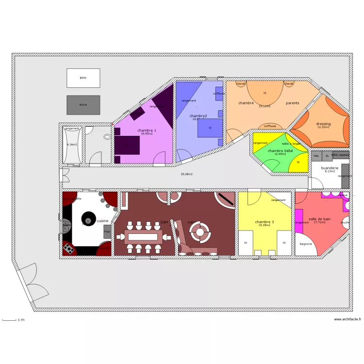 maison. Plan de maison. Plan de