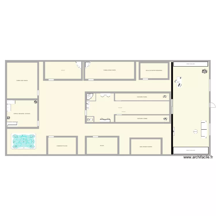 plan du spa . Plan de 