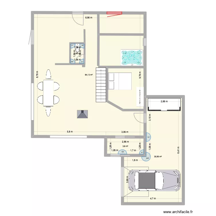 tip top. Plan de 4 pièces et 123 m² tip top. Plan de 4 pièces et 123 m²