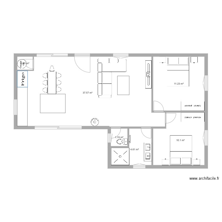 containers 70m2. Plan de 0 pièce et 0 m2