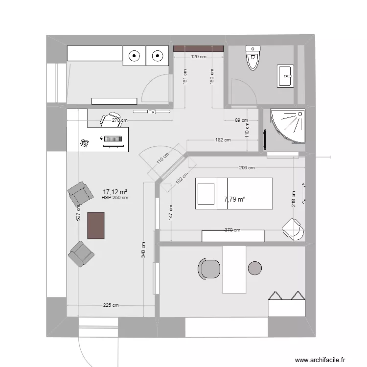 Rolle surface commerciale travaux 3. Plan de 