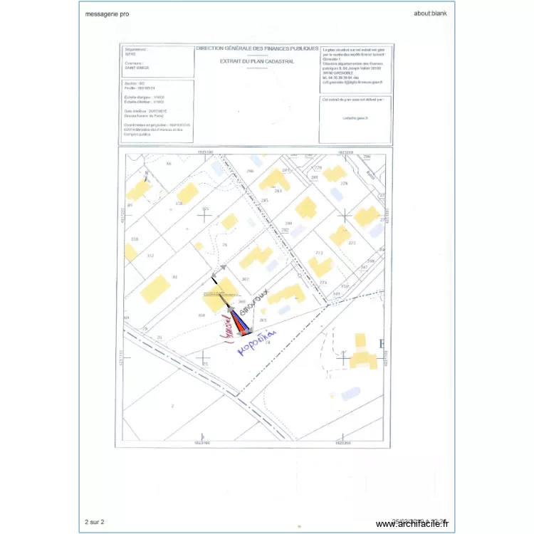 PLANS BORNAGE 25 mars 2019. Plan de 