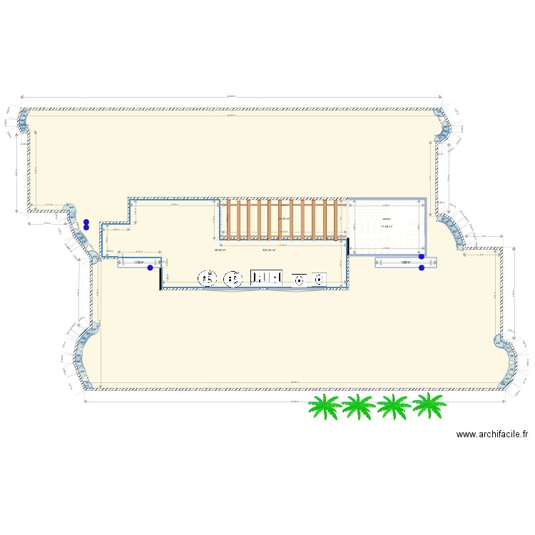 motel anse vata. Plan de 0 pièce et 0 m2