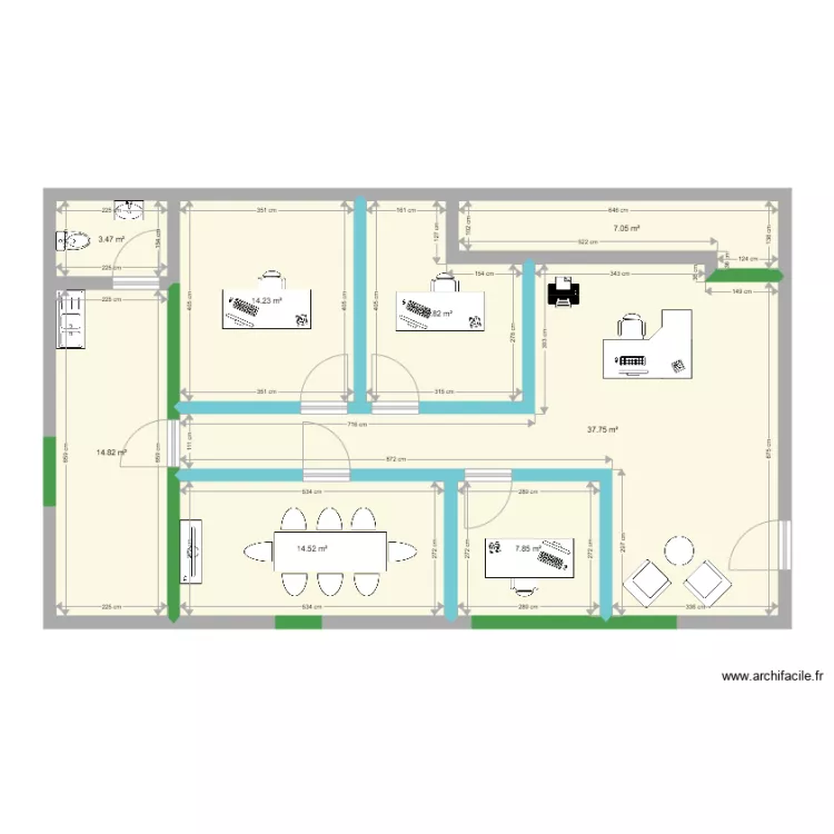 projet de gaulle 2 salle archive. Plan de 