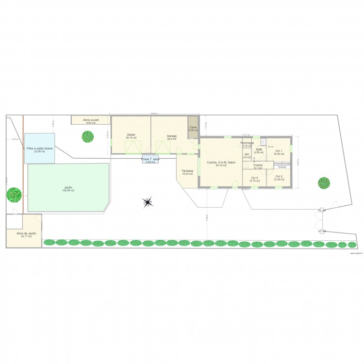 Plan Gouzilh 7. Plan de 0 pièce et 0 m2