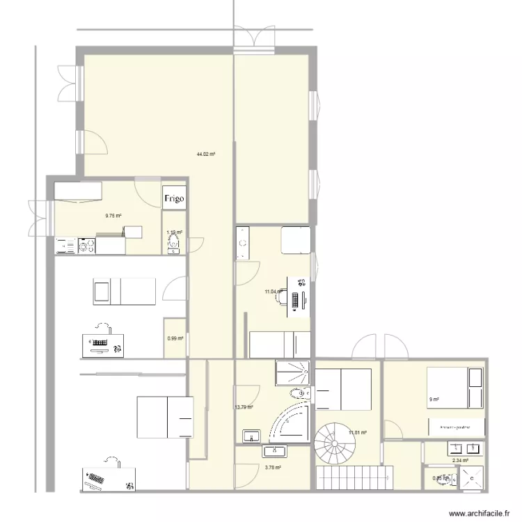maison. Plan de 