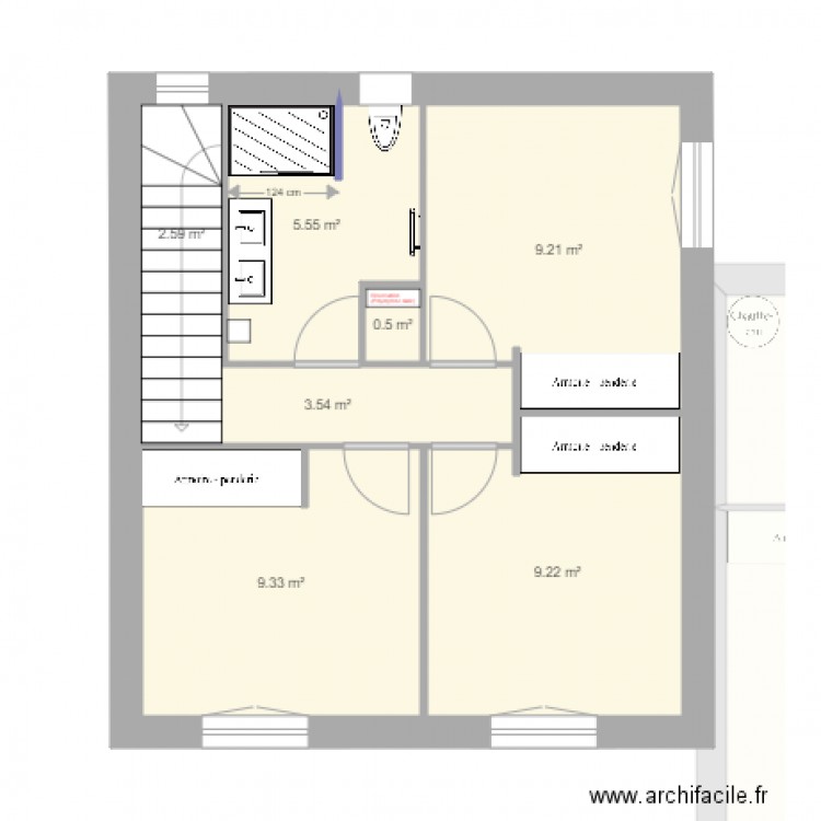 20171108 ARIOU sdb. Plan de 0 pièce et 0 m2