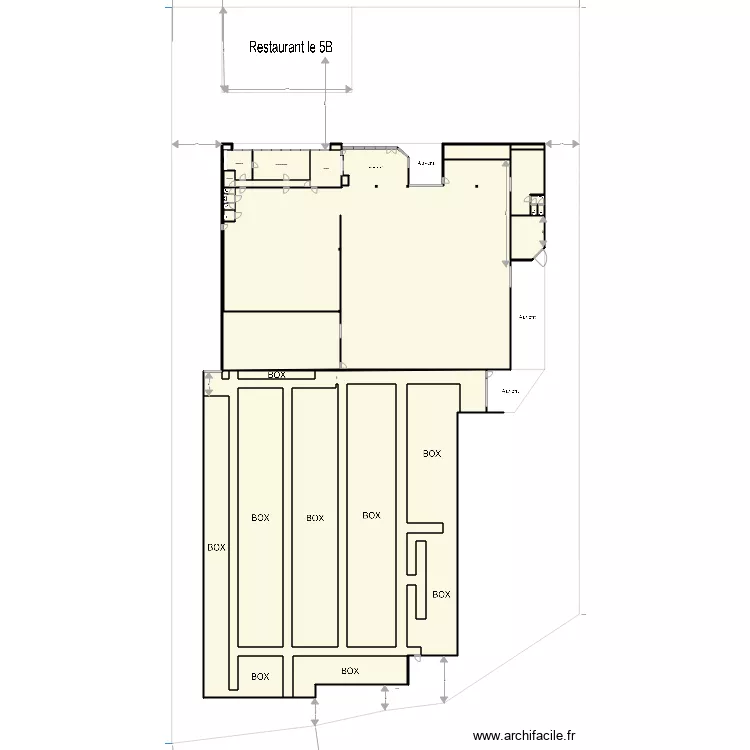 Zilo avec box V3. Plan de 