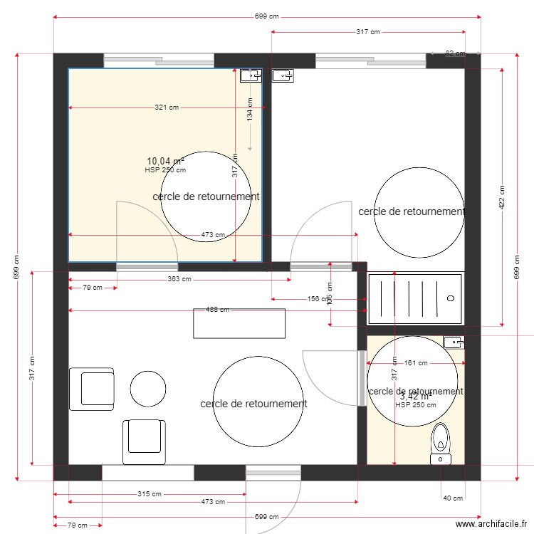 projet acce. Plan de 0 pièce et 0 m2