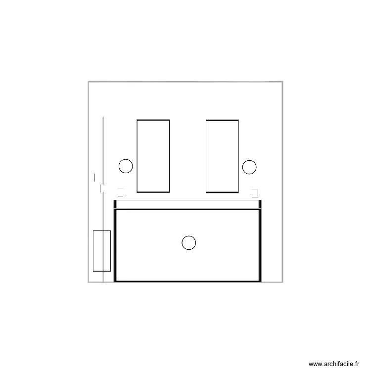meuble salle bain. Plan de meuble salle bain. Plan de